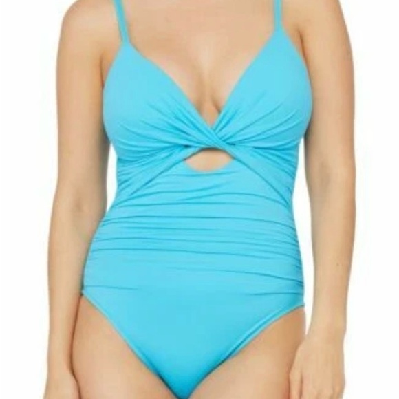 La Blanca Turquoise One-Piece Swimsuit - Picture 7 of 7